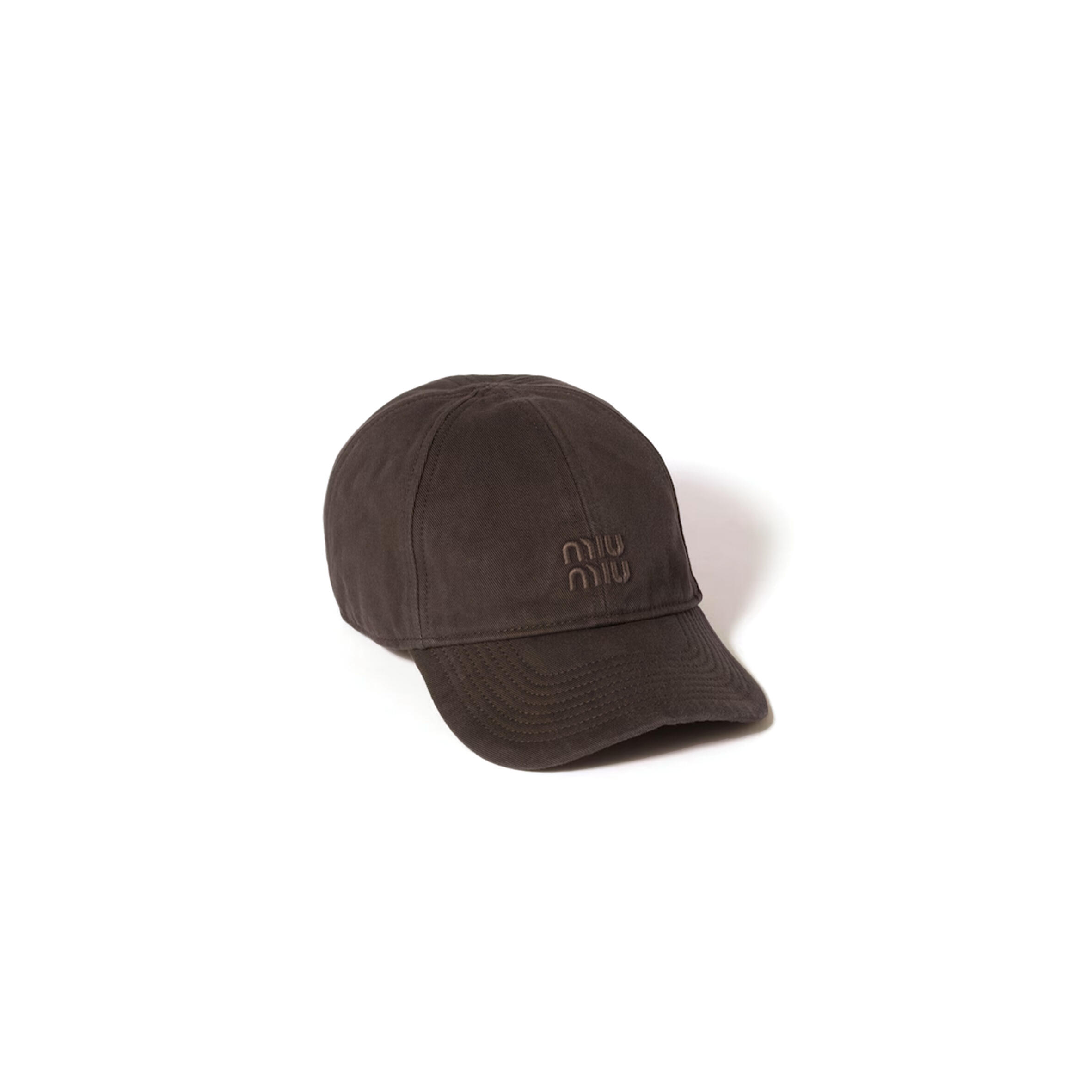 MIU MIU HAT DRILL BASEBALL CAP 5HC370
